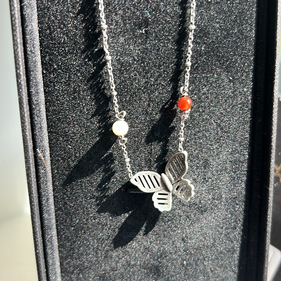 Valentino Garavani silver Butterfly necklace - Picture 3 of 6